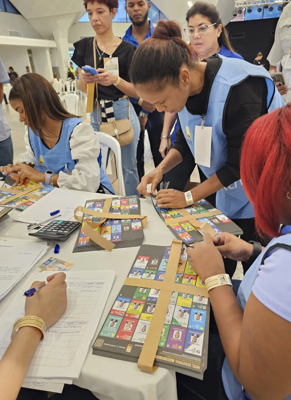 Revisando materiales electorales