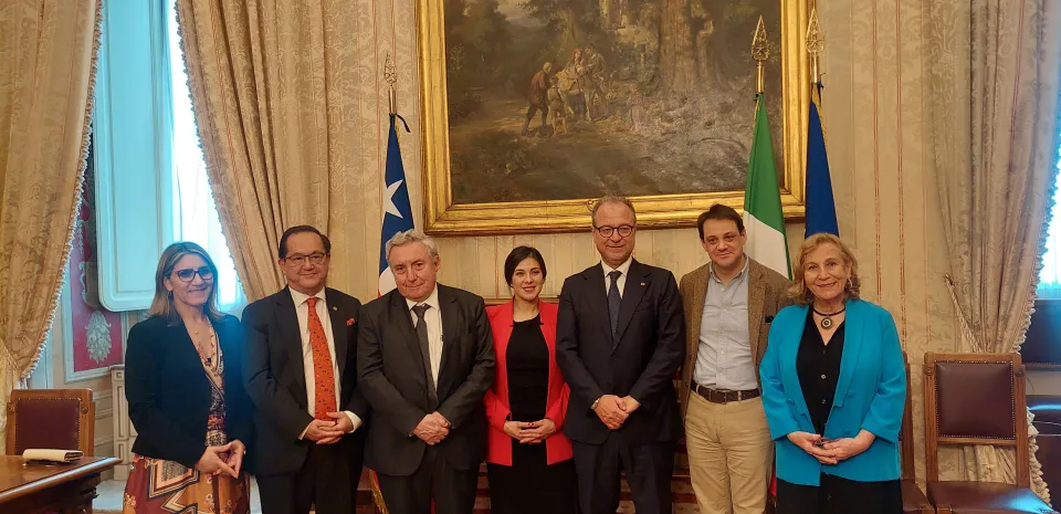 Reunión con el Vice Presidente de la Cámara de Diputados de Italia, Giorgio Mulè. Roma. Italia.