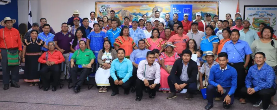 El taller reunió a las más altas autoridades indígenas de la comarca Ngäbe Buglé.