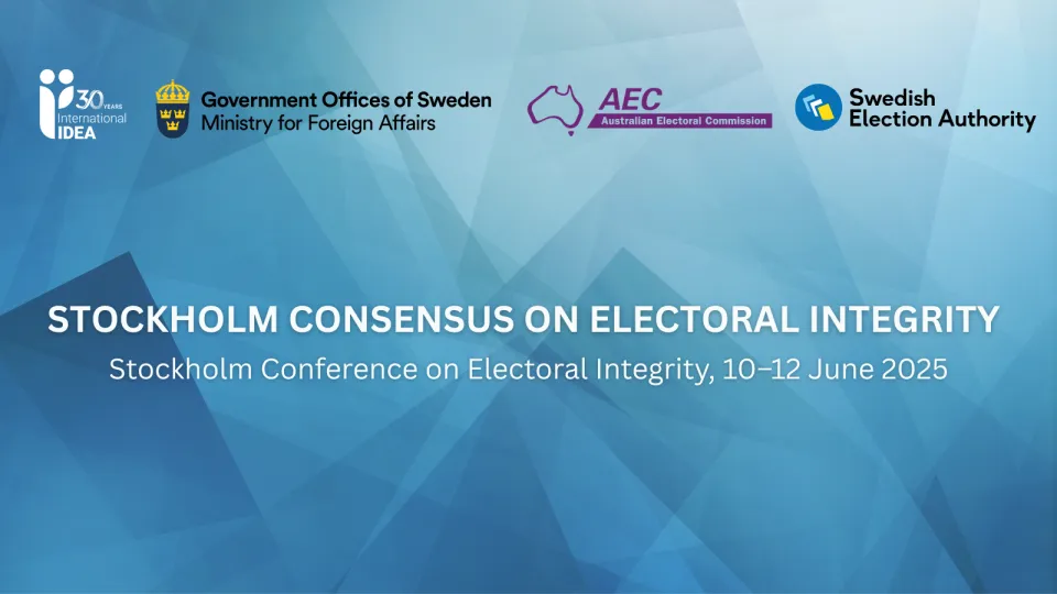 Stockholm Consensus on Electoral Integrity 