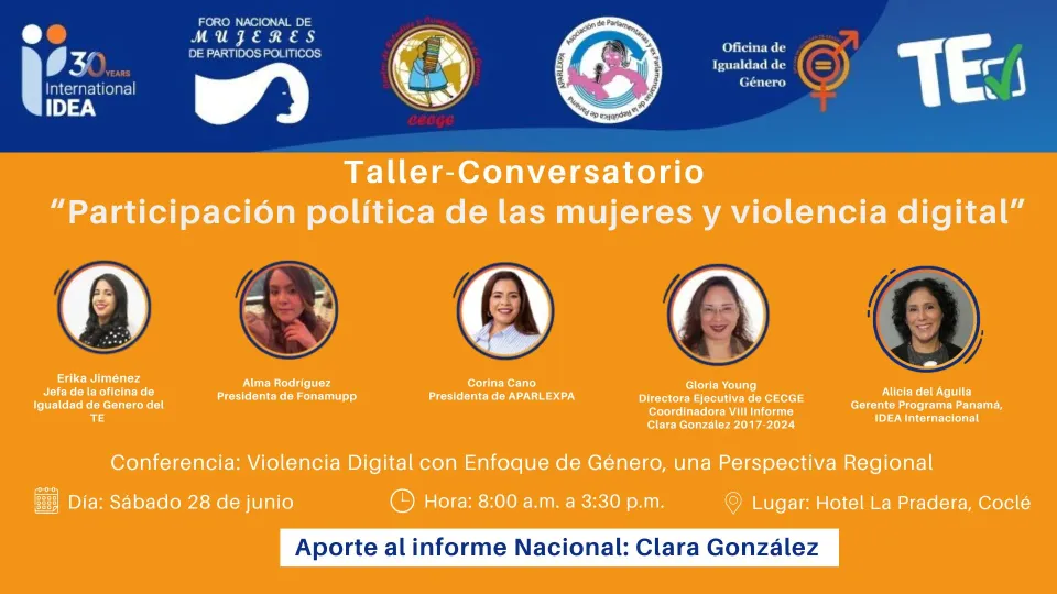 Taller - Conversatorio: “Participación política de las mujeres y violencia digital”
