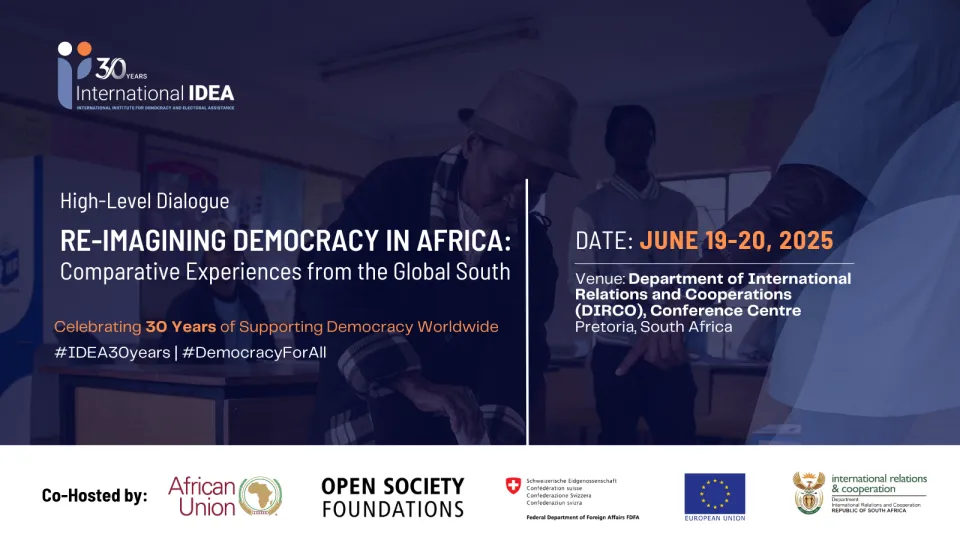 Re-imagining Democracy in Africa: Comparative Experiences from the Global South banner.