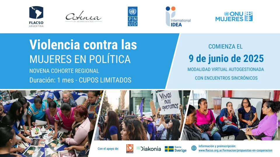 “Violencia contra las mujeres en política” – Novena cohorte