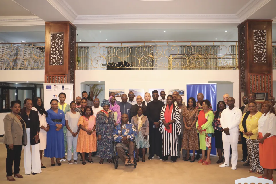 A cross-section picture of the participants during the capacity building