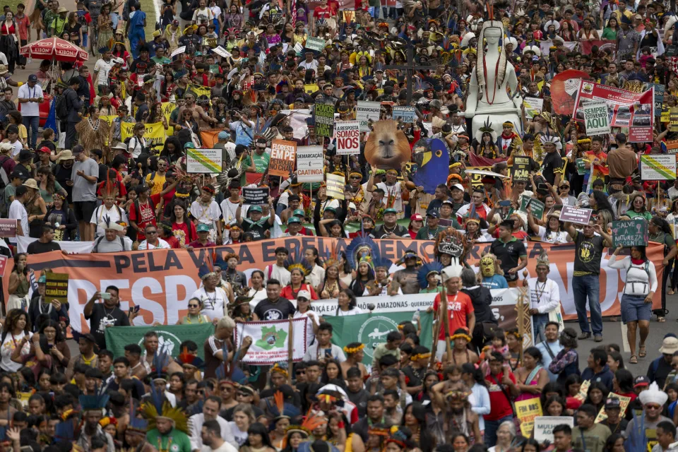 Marcha do Acampamento Terra Livre, 08/04/2025, Credit: Myke Sena/DPU