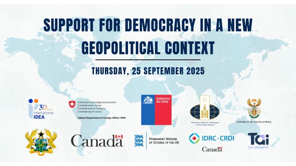 This event will be held in the margins of the 80th session of the UN General Assembly High-Level Week
