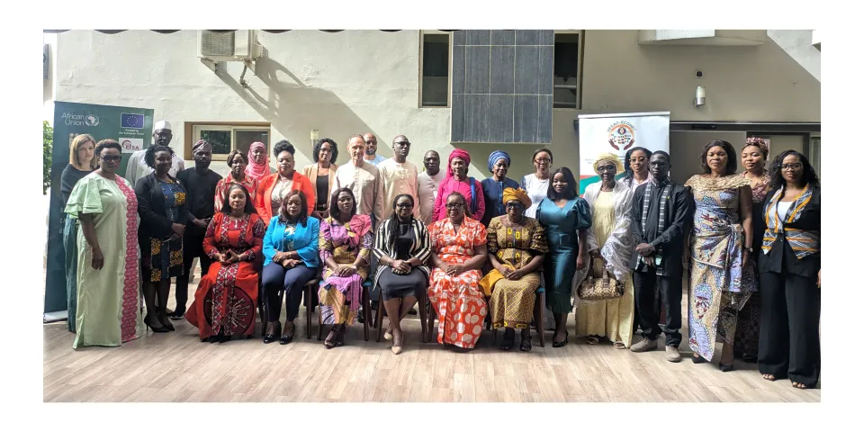 Participants at the gender and inclusion in electoral management meeting. 