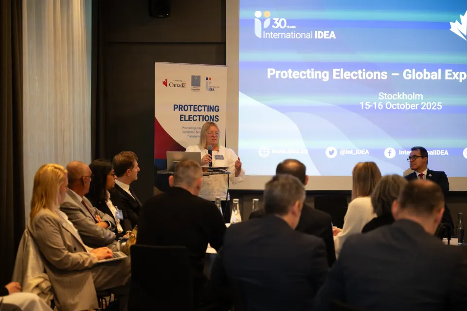 Protecting Elections Global Expert Meeting - Katarzyna Gardapkhadze opening 