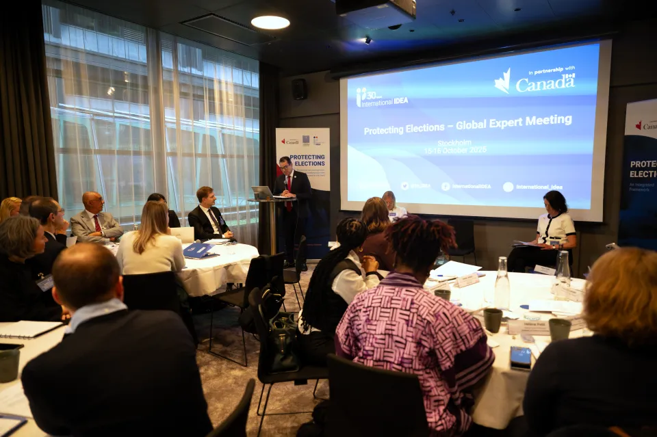 Protecting Elections Global Expert Meeting - Secretary General Kevin Casas-Zamora opening 
