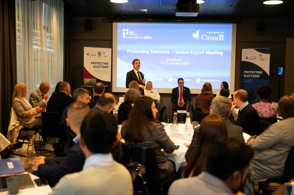 Protecting Elections Global Expert Meeting - Sead Alihodzic opening 