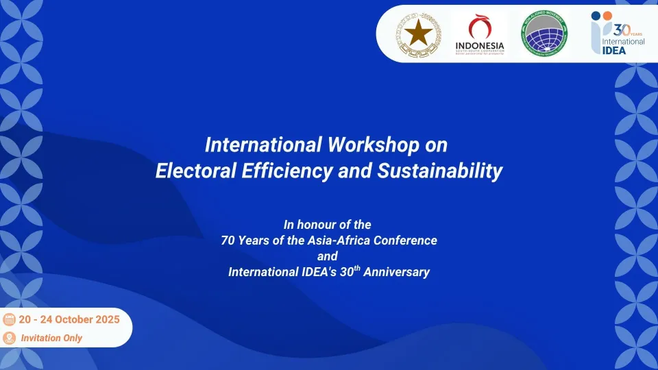 International Workshop on Electoral Efficiency and Sustainability - Event Post