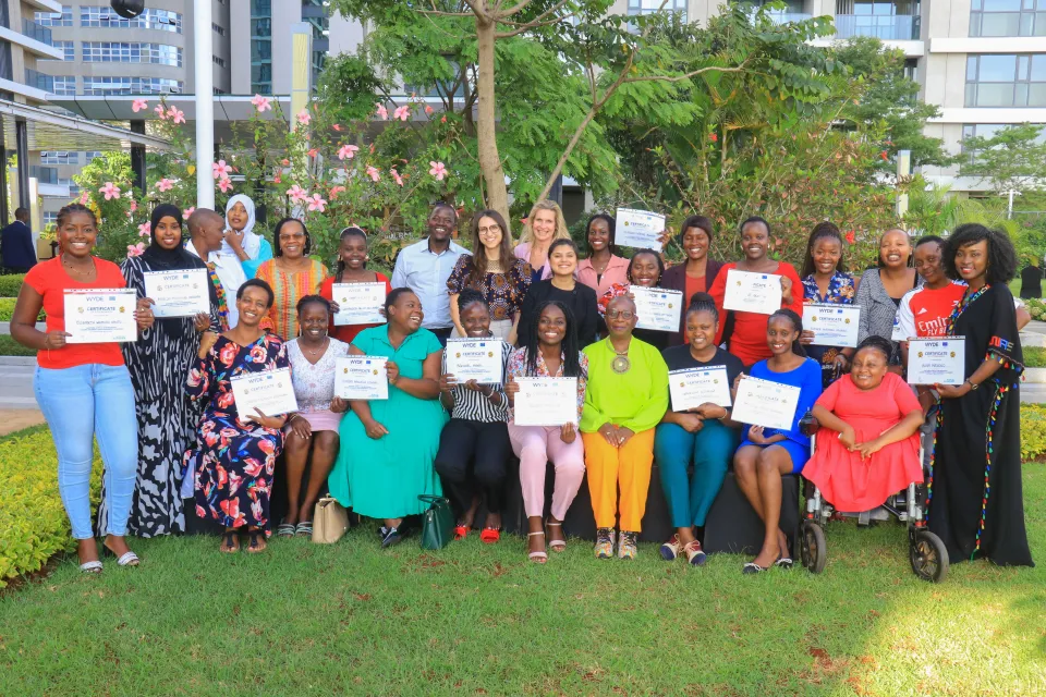 Participants at the East Africa Young Women’s Empowerment Academy Nairobi Kenya.
