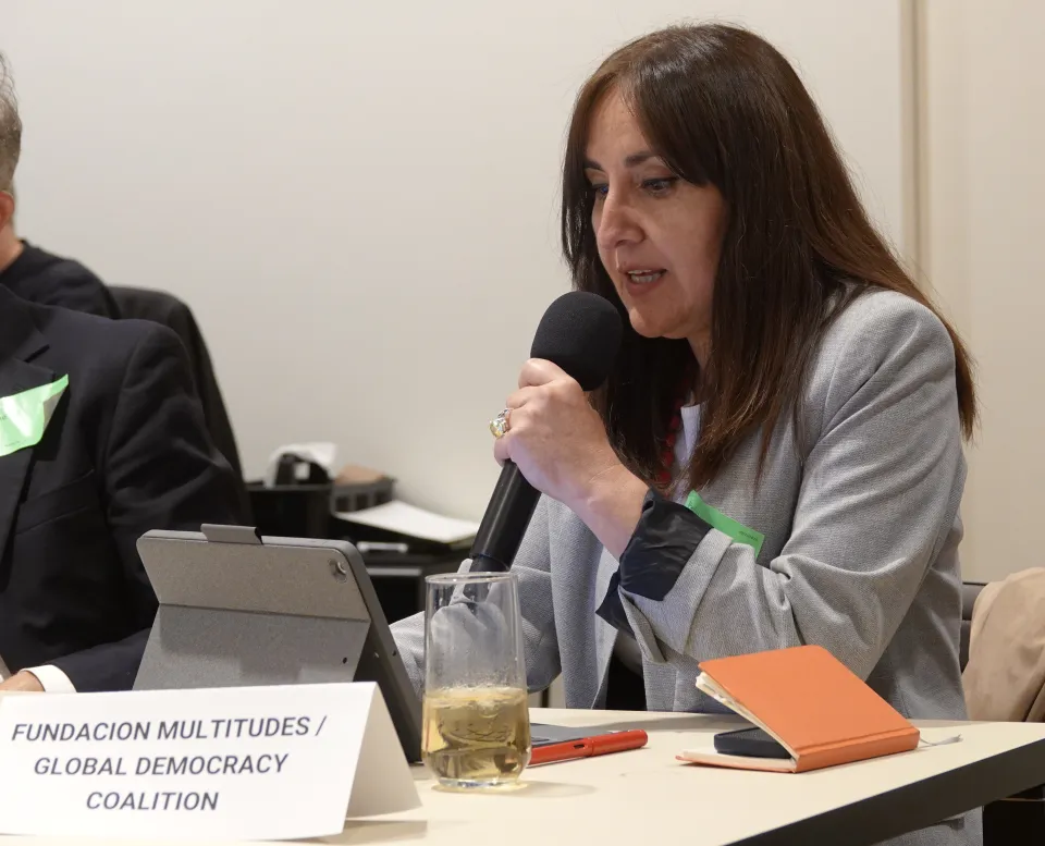 Paulina Ibarra, Executive Director of Fundacion Multitudes, Steering Committee member of the Global Democracy Coalition.