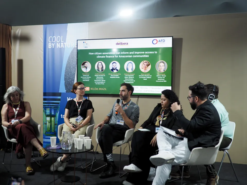 Brice Böhmer speaking