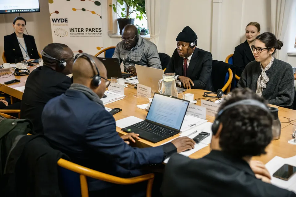 Inter Pares partnership with the National Assembly of Benin study visit to the Chamber of Deputies of the Czech Republic: Strengthening Parliamentary Research Services in Prague. Source: Office of the Chamber of Deputies of the Czech Republic. Copyright: Photo by Lukas Janicina