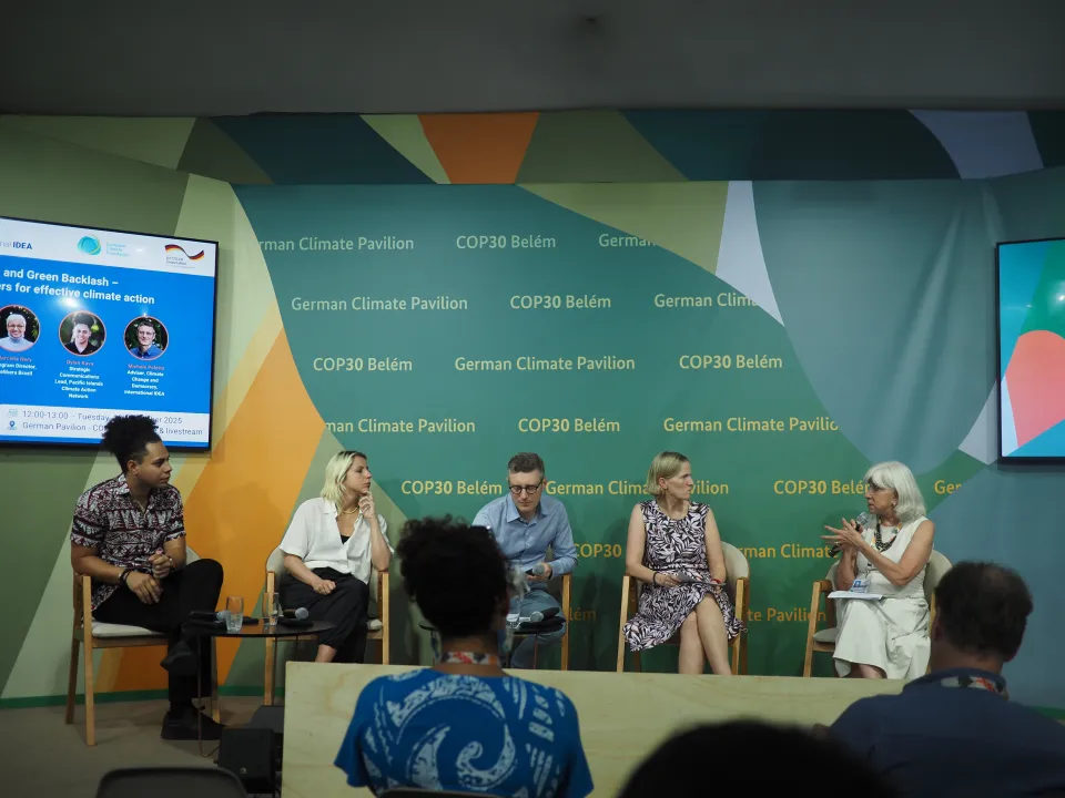 Laurence Tubiana speaking