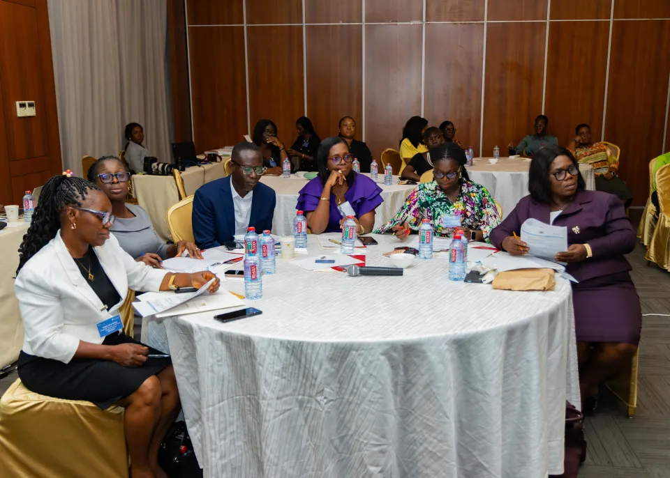 Protecting Elections: Addressing GBDV in Elections Workshop Ghana, Dec 2025. Photo by @ADPRO Photo/ International IDEA. 