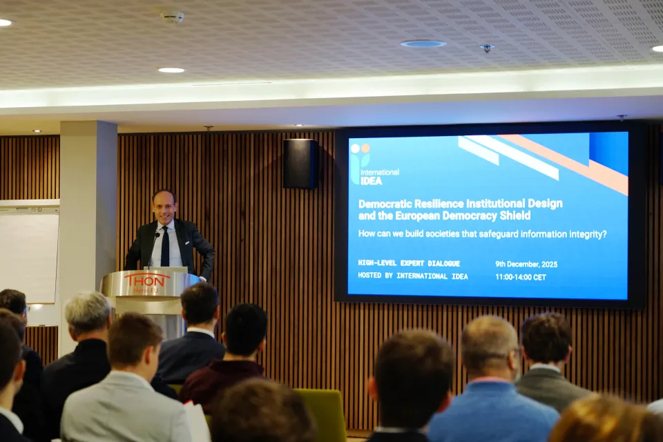 Opening Remarks, Sam van der Staak, Director for Regional Europe, International IDEA