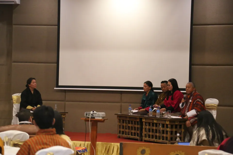 Helvetas Country Director with the Panelists first group