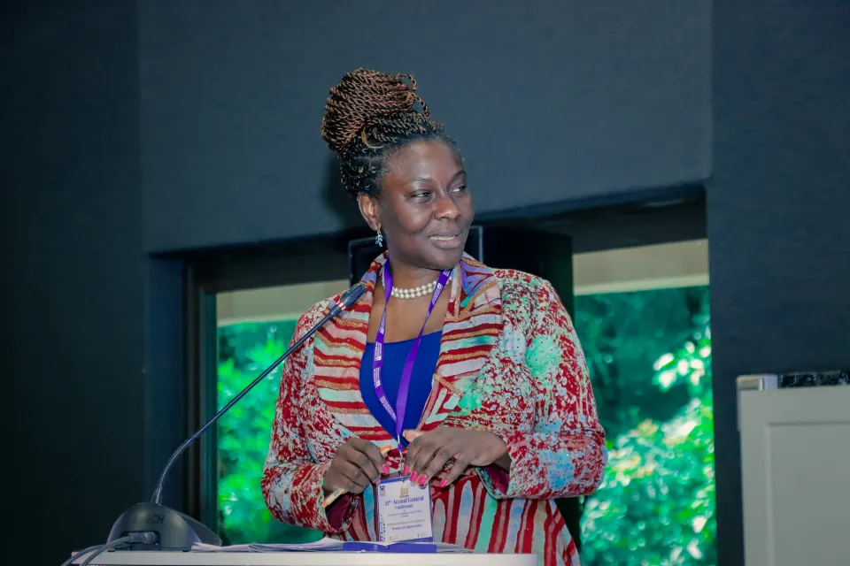 Olufunto Akinduro at the seminar on AI and elections