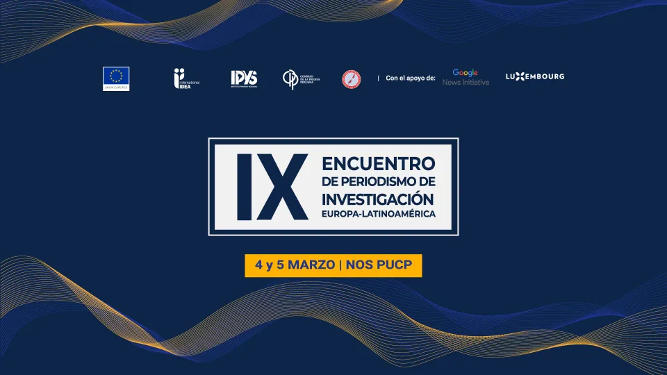 IX encuentro de periodismo de investigación Europa - América Latina 
