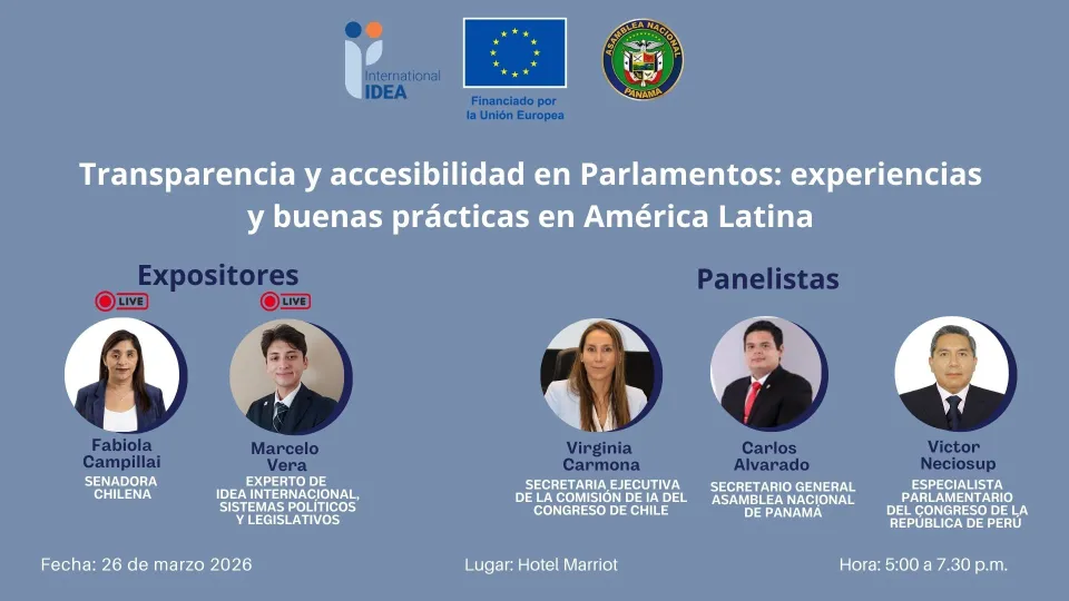 Transparencia y accesibilidad en parlamentos: experiencias y buenas prácticas en América Latina