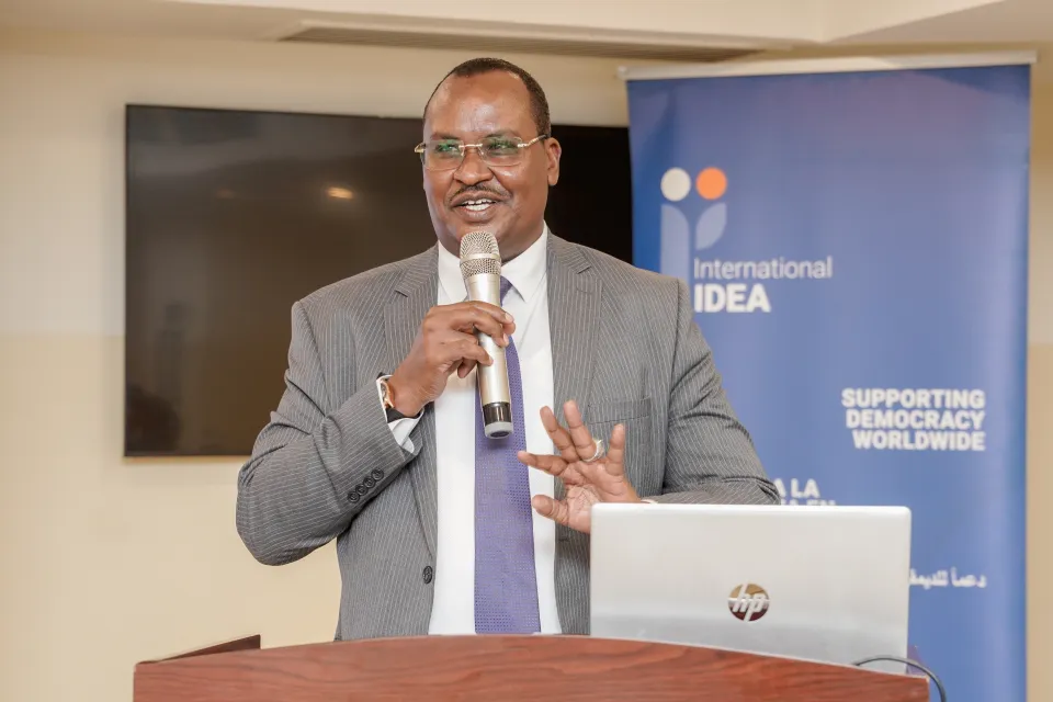 Dr Roba Sharamo, Director Africa and West Asia Region, International IDEA