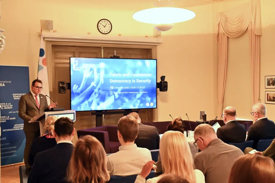 Welcome remarks by the Secretary-General of International IDEA Kevin Casas-Zamora.