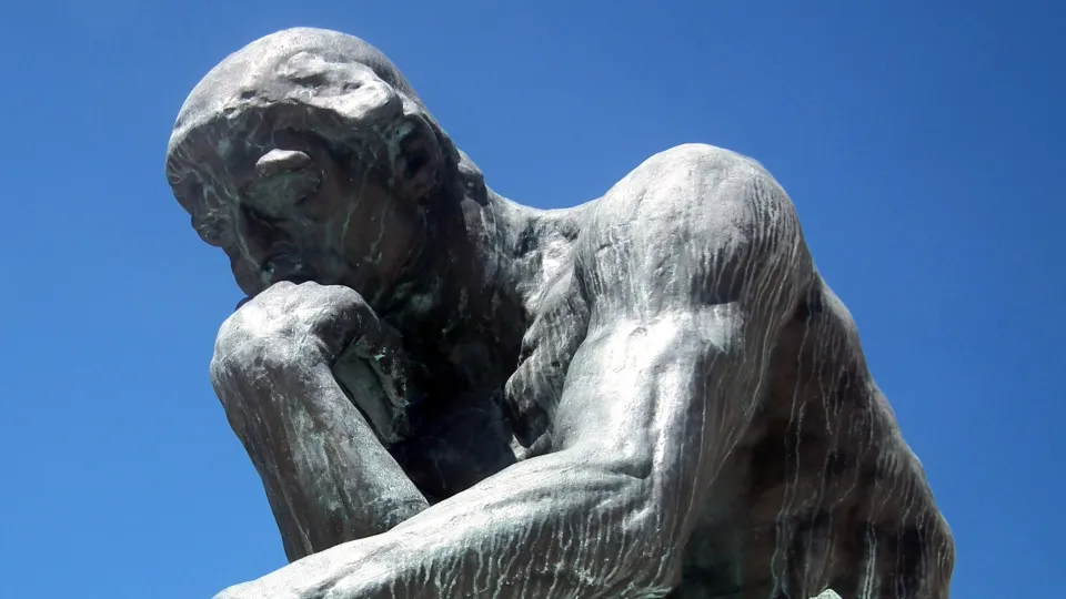 Photo of Auguste Rodin's 'The Thinker' by Erik Drost, https://flickr.com/photos/edrost88/7811697946/in/photostream/