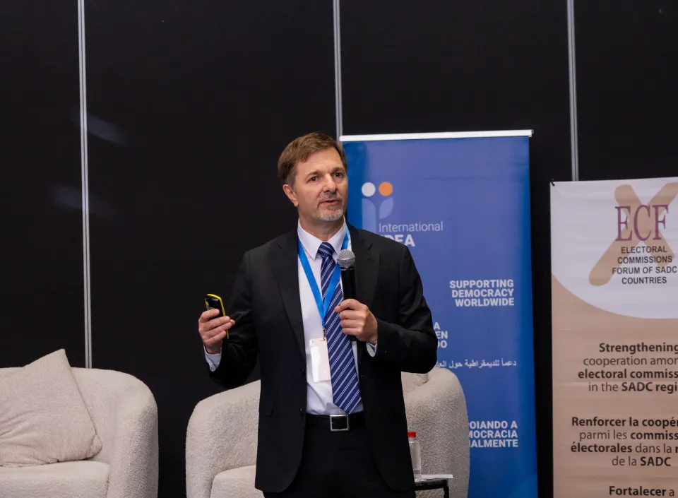 Sead Alihodzic, Principal Adviser Elections, Conflict and Risk Management Electoral Processes Programme, International IDEA