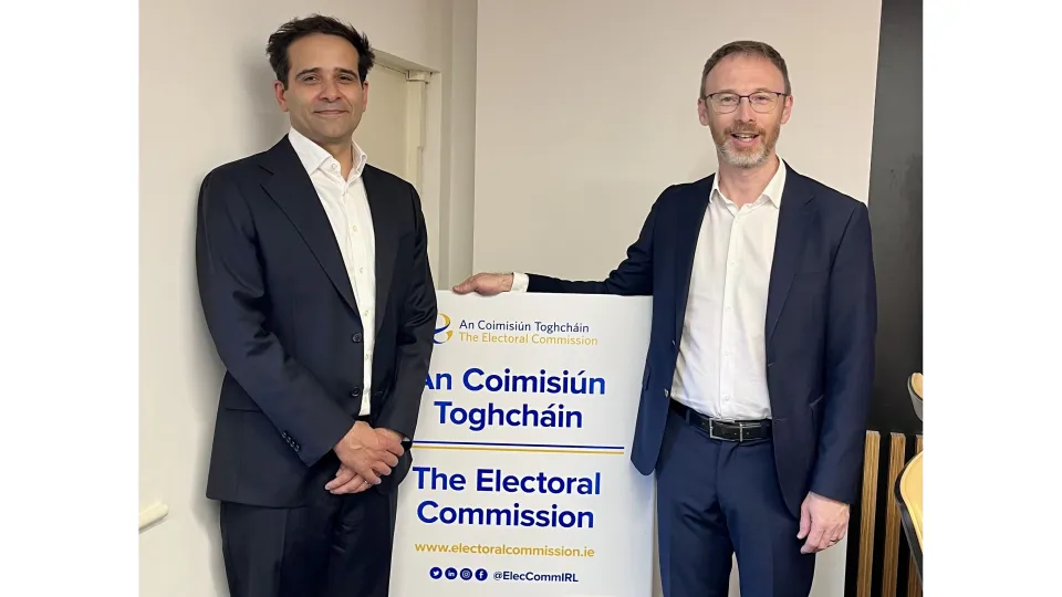 International IDEA team. Oliver Joseph, Adviser (left) and Vasil Vashchanka, International Election Expert (right)