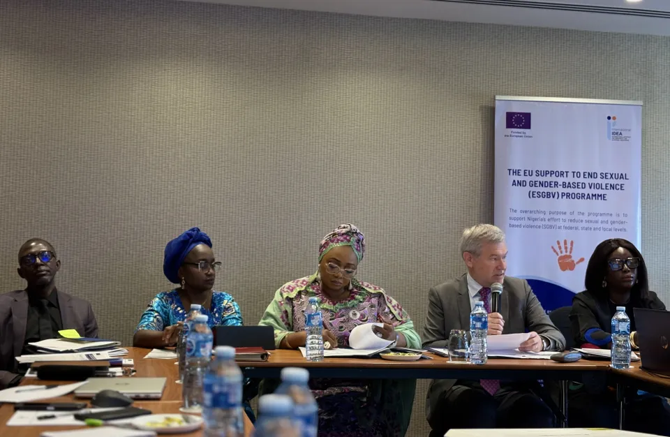 A cross-section of members of the ESGBV programme steering committee