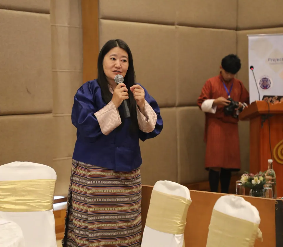 Hon. MP Dorji Wangmo at the Parliament–CSO Meet