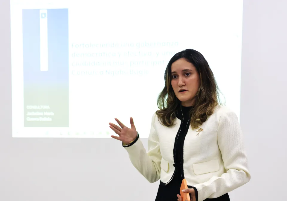 Jackeline Guerra, consultant for the study “Electoral Participation of Temporary Indigenous Migrants from the Ngäbe-Buglé Region: Findings and Recommendations”