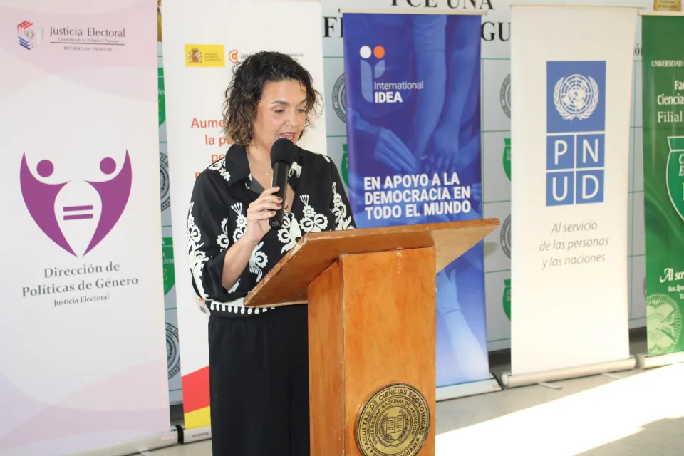 Laura Garbett, directora de Políticas de Género de la Justicia Electoral de Paraguay (TSJE)