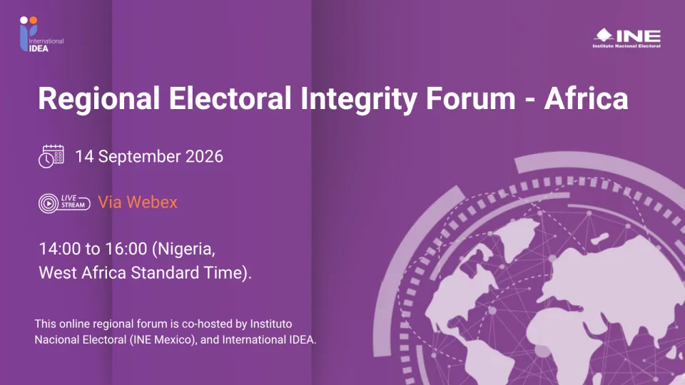 Africa Regional Virtual Meeting on Electoral Integrity