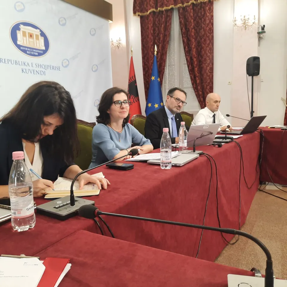 Discussing Albanian Assembly's ICT needs 