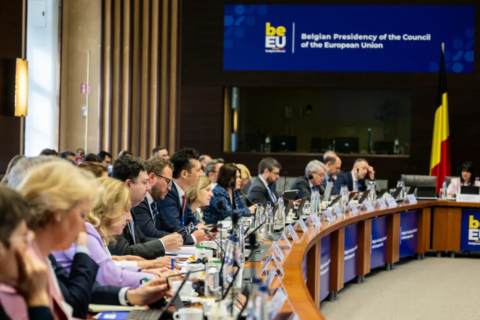 Participants of an EU Belgian presidency project event. Credit: © Belgian Presidency of the Council of the European Union / Julien Nizet