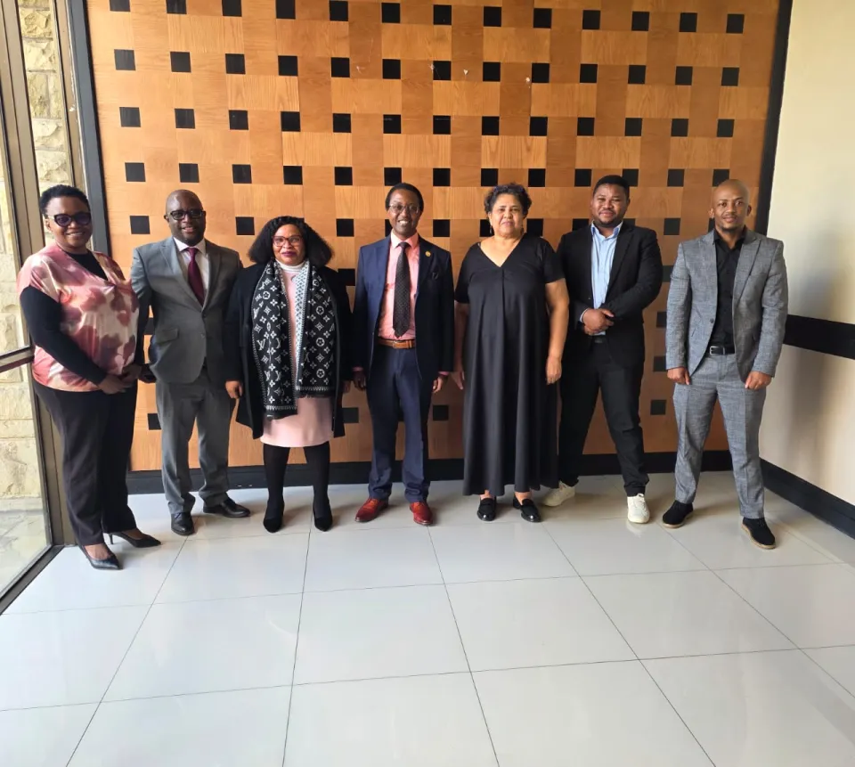 Delegation of the mission to assess progress in implementing recommendations made by the African Union Election Observation Mission (AUEOM) in Lesotho, July 2026. 