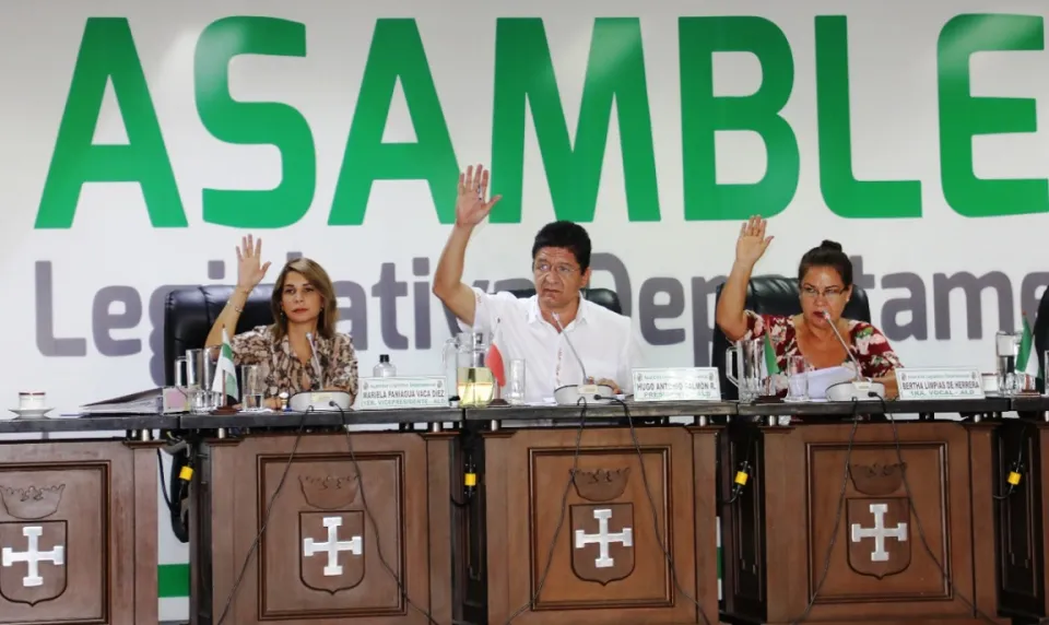 Regional Assembly having a session. Photo credits: Internacional IDEA Bolivia