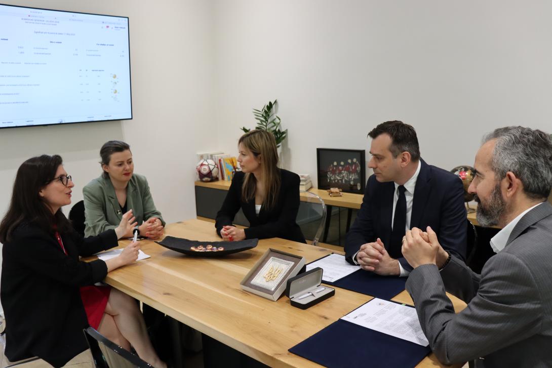 Central Election Commission of Ukraine and Albania discussing the support and the cooperation with International IDEA, Tirana, May 9, 2025