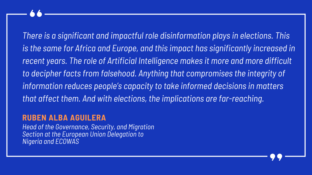 a quote from Mr Reuben Alba during the meeting