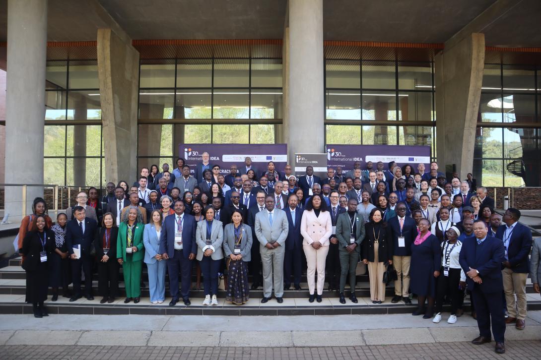Participants of the High-Level Dialogue on Re-imagining Democracy in Africa: Comparative Experiences from the Global South, held in June 2025 in Pretoria, South Africa