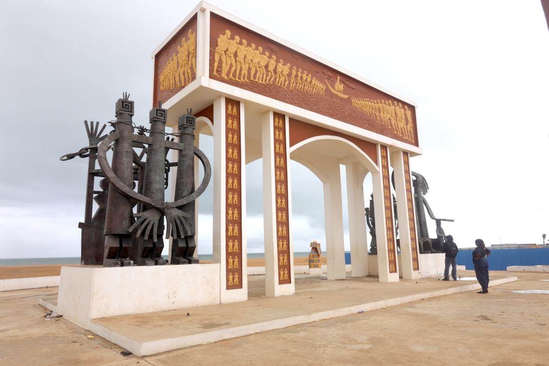 Door of No Return, Ouidah, Benin The Door of No Return memorial in Ouidah, Benin — a reminder that the ports along the Lagos–Abidjan corridor were once the departure points for millions of enslaved Africans, and that the region's deep connectivity has roots long predating colonial trade. Credit: Manny Jefferson