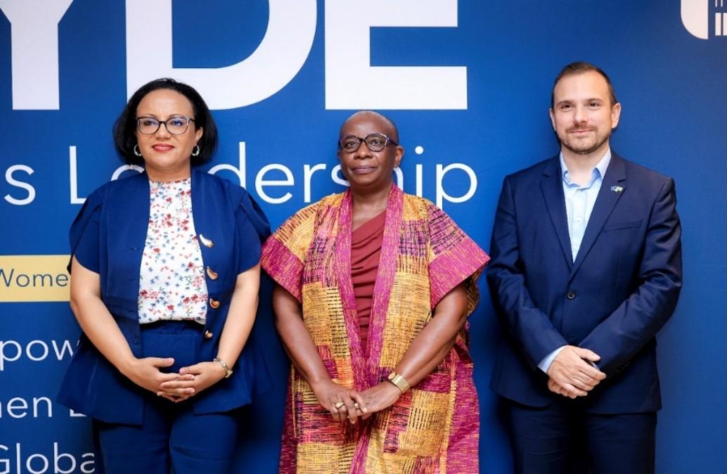 Tikikel Tadele Alemu, Officer in Charge UN Women Rwanda; Rumbidzai Kandawasvika-Nhundu, Principal Adviser for Democracy and Inclusion /WYDE Women’s Leadership Initiative, International IDEA and Vincent Laporte, Head of Cooperation a.i European Union Delegation to Rwanda