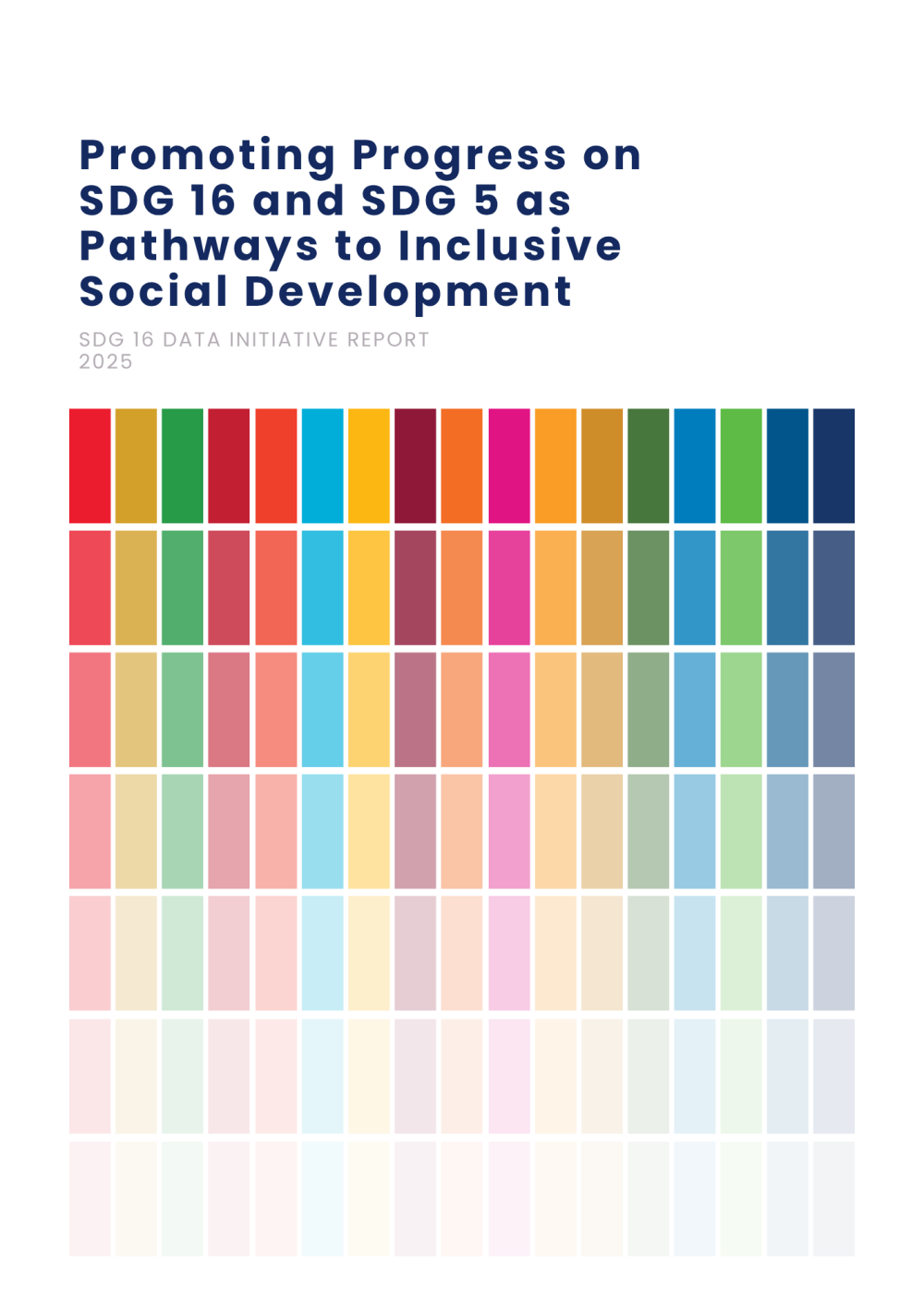Cover photo of the SDG 16 Data Initiative Report