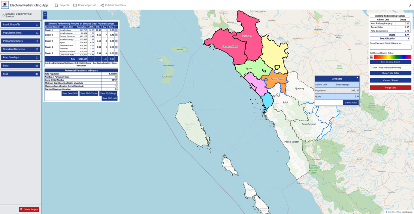 International IDEA, Electoral Redistricting App
